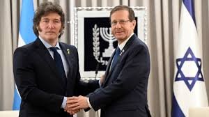 Javier Milei se reunió con el presidente de Israel y recibió una distinción de honor