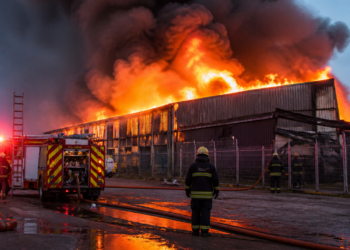 Incendio devastador en un almacén de La Anónima en Río Negro