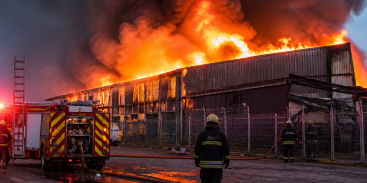 Incendio devastador en un almacén de La Anónima en Río Negro