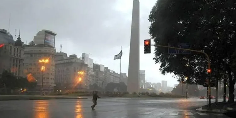 Tormentas y descenso de temperatura en el AMBA